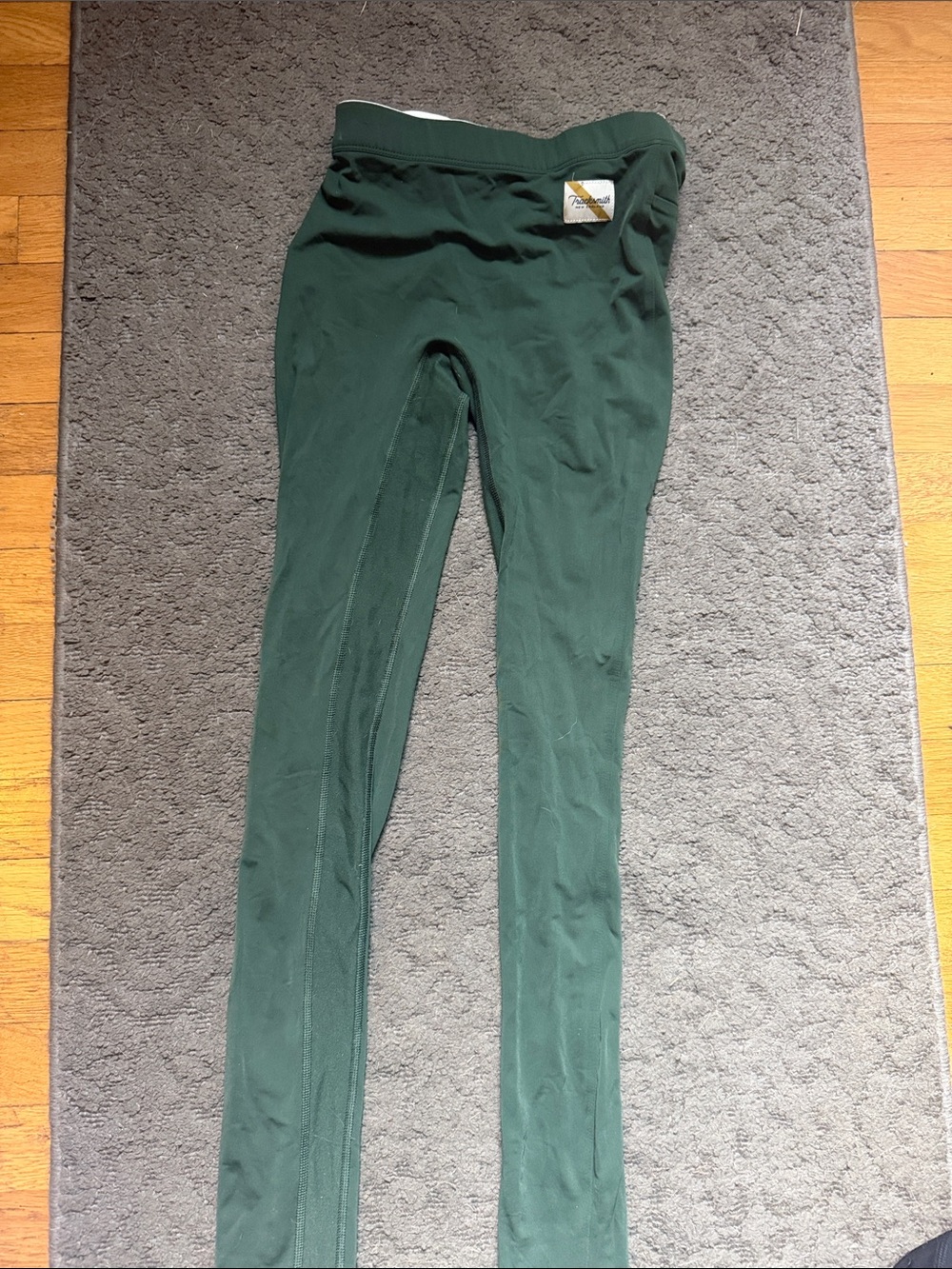 Tracksmith Leggings Size Small Forest Green